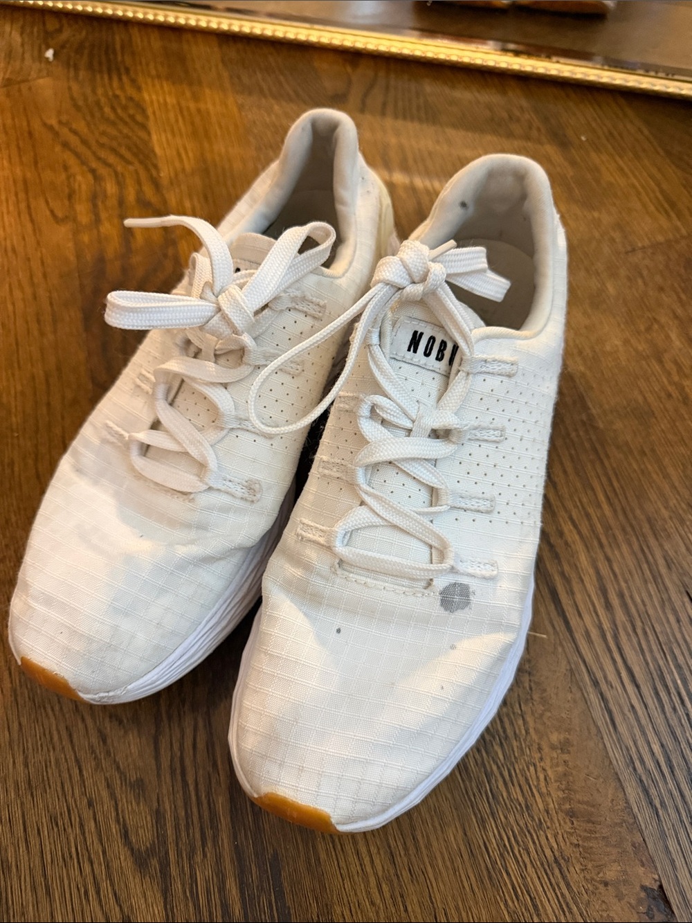 NOBULL Men’s Trainer in Off-White with Gum Toe